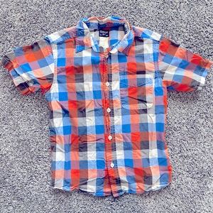 Boys Oshkosh button down short sleeved polo shirt